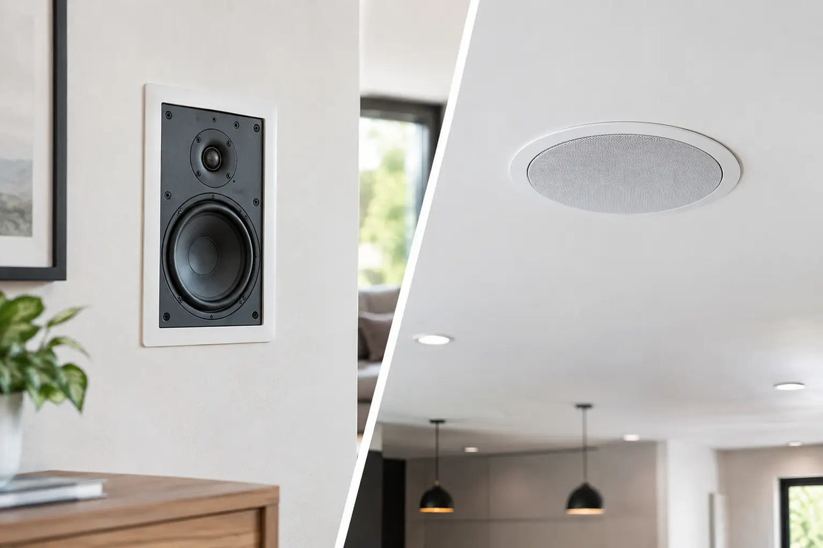 In-Wall Versus Ceiling Speakers Compared