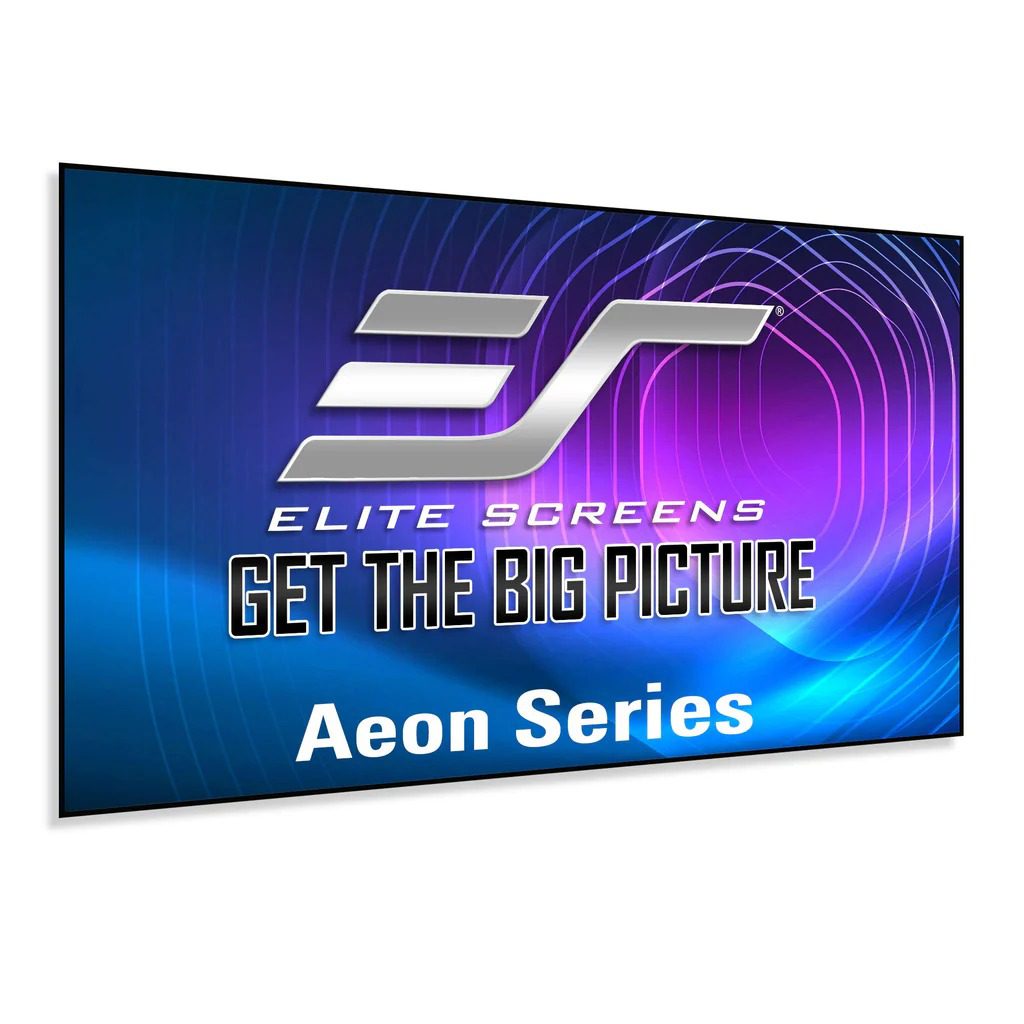 Elite Aeon Fresnel Series Ambient Light Rejecting, 16:9, Home Theater Fixed Frame Projector Screen, Standard Throw Projectors