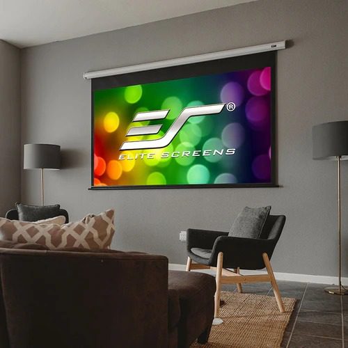 Elite Screens VMAX 2 Series, 16:9, White, Electric Motorized Projector Screen, Standard Throw Projectors
