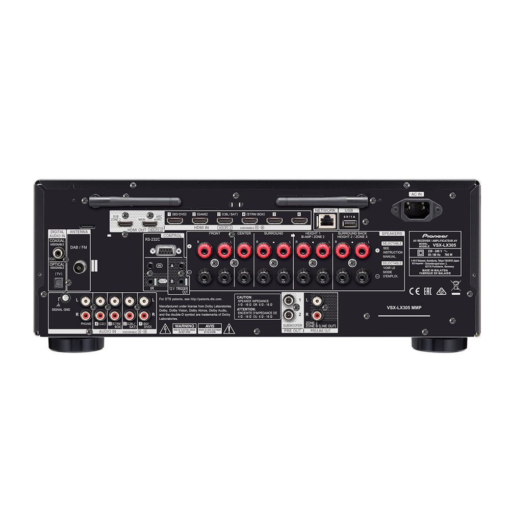 Pioneer Network AV Receiver VSX-LX305 9.2-Channel