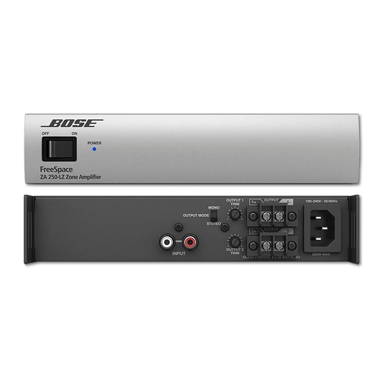 Bose ZA 250-LZ 2 channel Zone Amplifier 50W, 25W, 4ohms, 8ohms