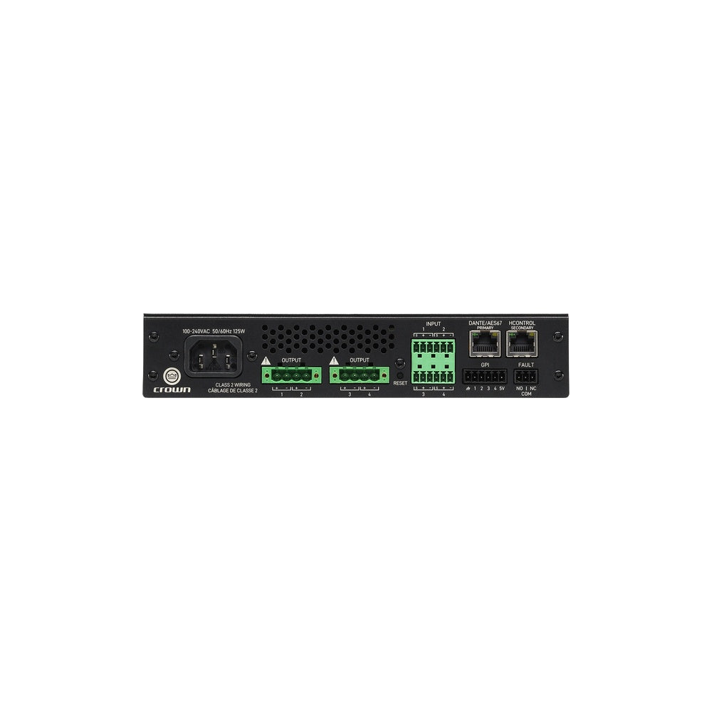 Crown ComTech CTD-4125 4-Channel Power Sharing Amplifier with DSP and Dante