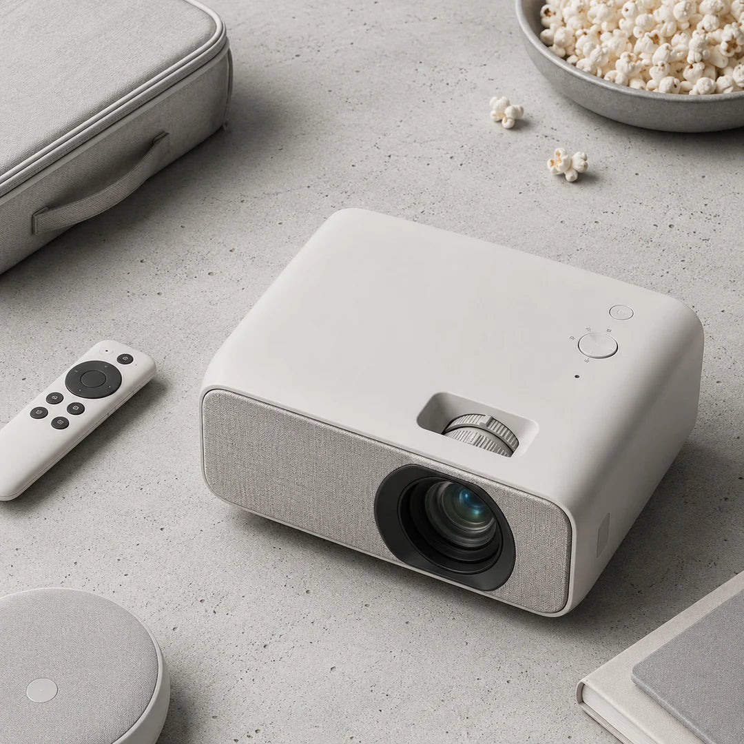 4K laser projector Showing the details of it's controls.