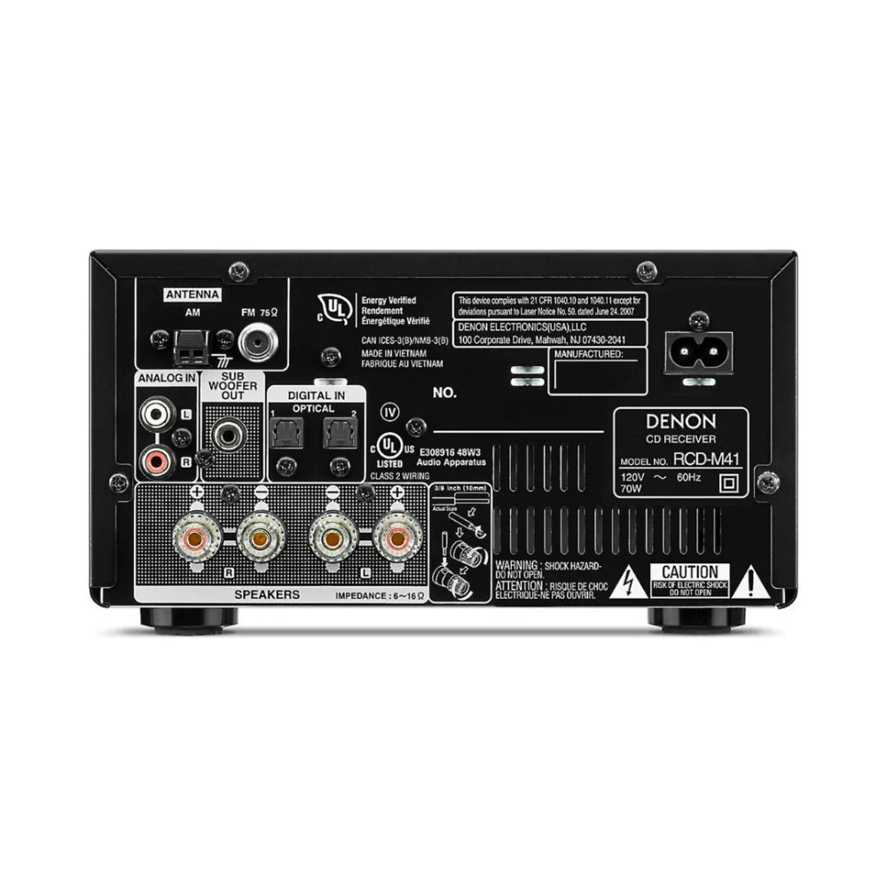 Denon RCD-M41DAB CD Receiver with Bluetooth