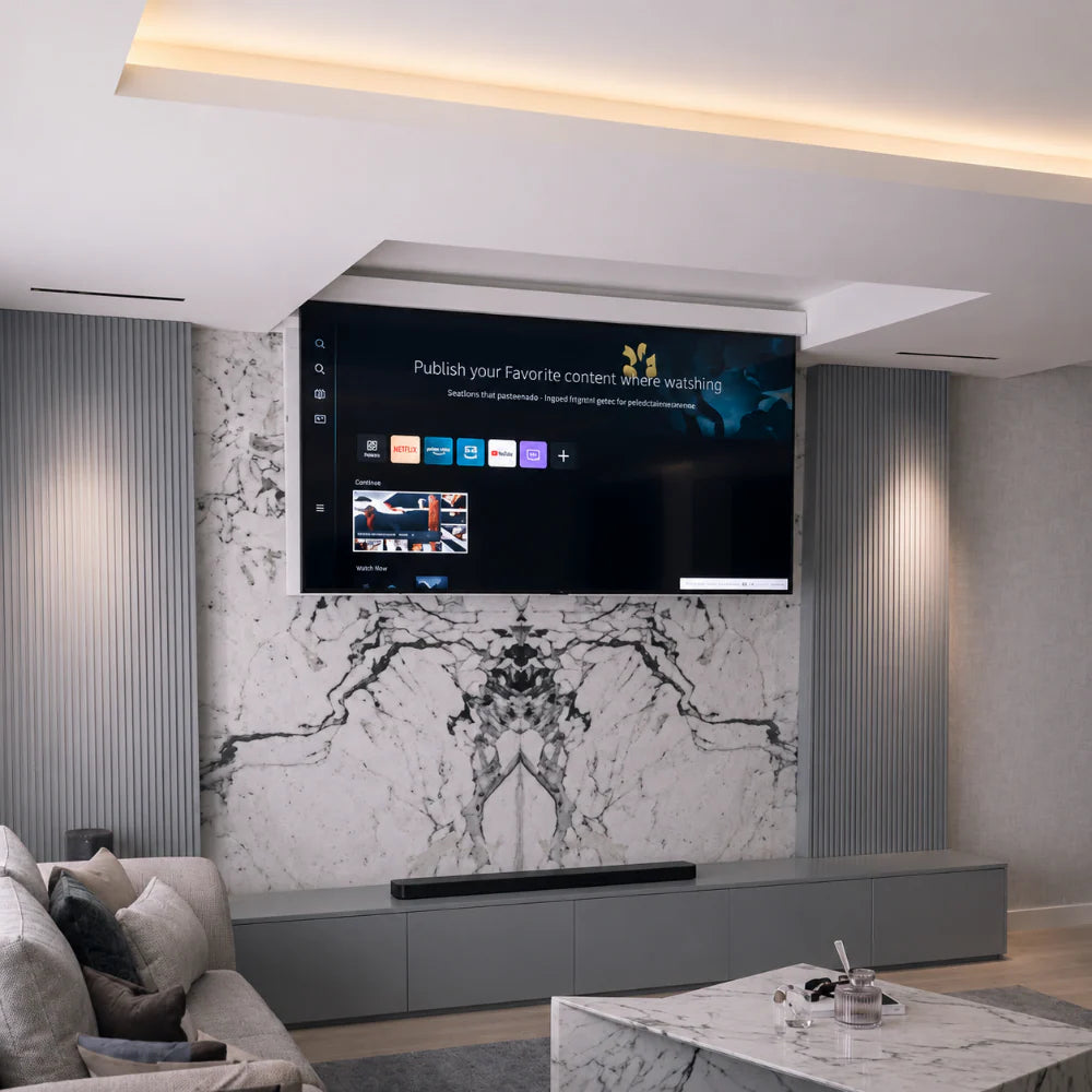 Cinecomfort TVL4260/TVL65-85 Motorized Ceiling TV Lift with Rotation