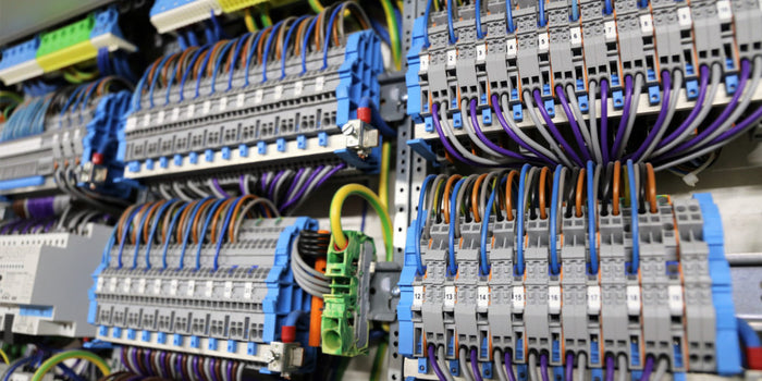 KNX DIN rail panel installation
