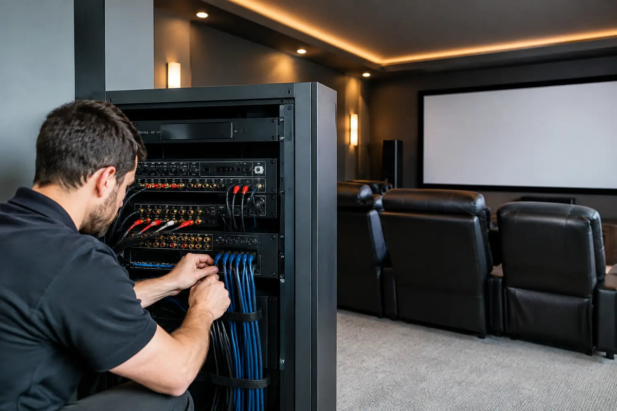 Home Theater Wiring for a Refined Cinema Room