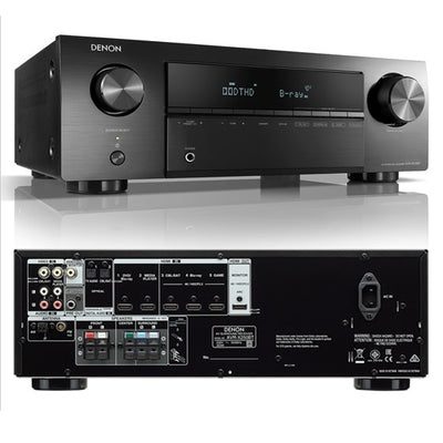 Denon AVR-X250BT 5.1 Ch 4K Ultra HD AV Receiver with Bluetooth