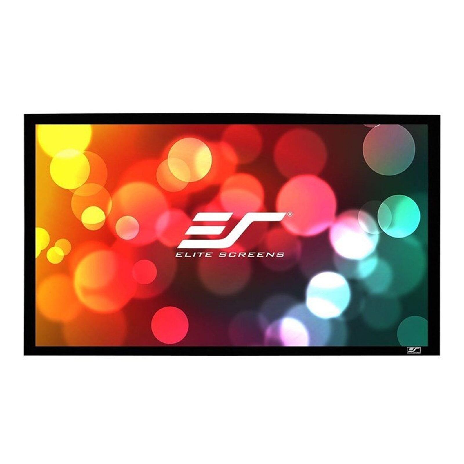 Elite Screen Aeon CineGrey 3D AT Series Acoustic Perforated Screen, 16:9, 8K Home Theater Fixed Frame Projector Screen for Standard Throw Projectors