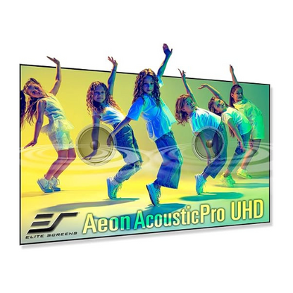 Elite Screen Aeon AcousticPro UHD Series, 16:9, 4K Ultra HD and Active 3D, Home Theater Fixed Frame Projector Screen, Ultra, Short Throw Projectors