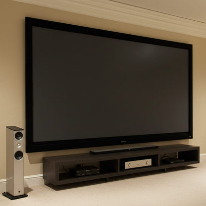 Elite Aeon Fresnel Series Ambient Light Rejecting, 16:9, Home Theater Fixed Frame Projector Screen, Ultra and Short Throw Projectors