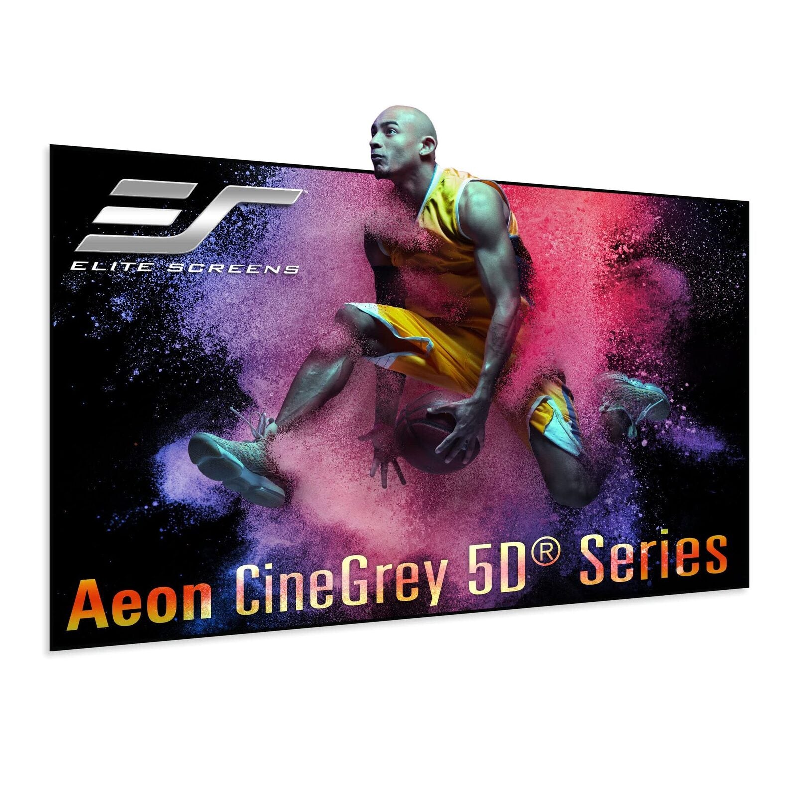 Elite Aeon CineGrey 5D Series ALR Fixed Frame Projector Screen – 16:9 Aspect Ratio, 4K/8K, Ultra HD, 3D, Home Theater, Standard Throw Projectors