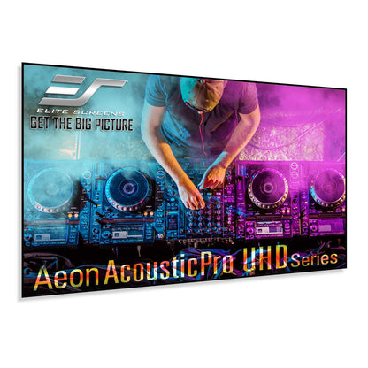 Elite Acoustic Perforated Screen, 16:9, 8K Home Theater Fixed Frame, Standard Throw
