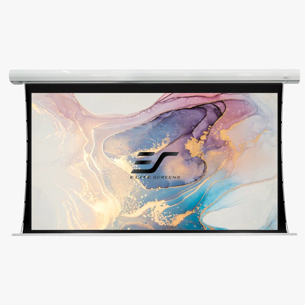 Elite Saker Tab-Tension AcousticPro UHD Series, 16:9, Electric Roll Up Projector Screen, Ultra, short Throw Projectors