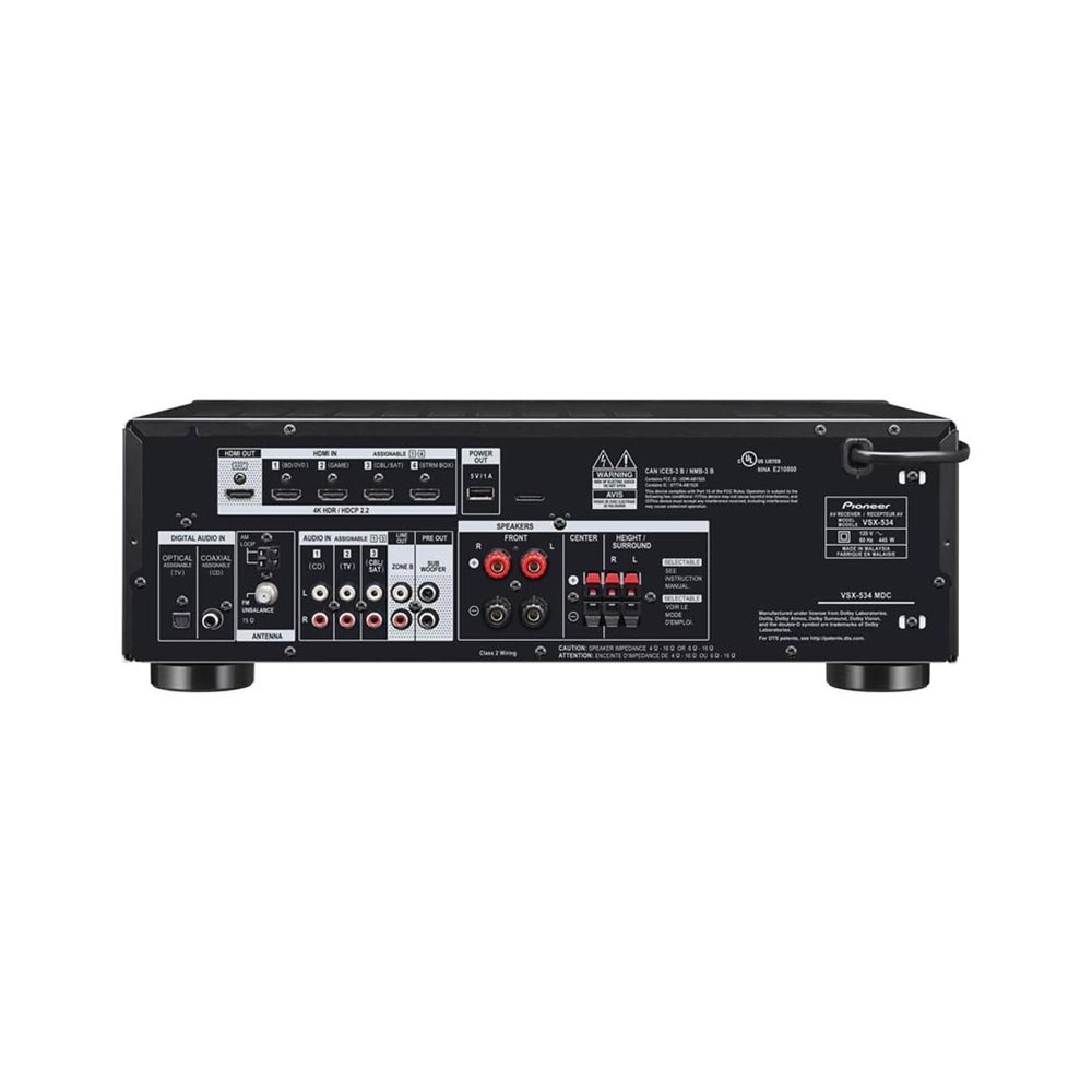Pioneer Channel AV Receiver VSX-534 5.2