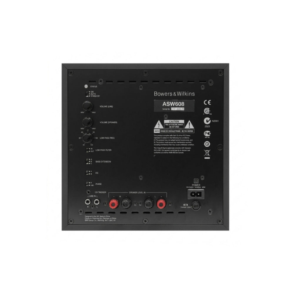Bowers & Wilkins ASW608 Powered Subwoofer
