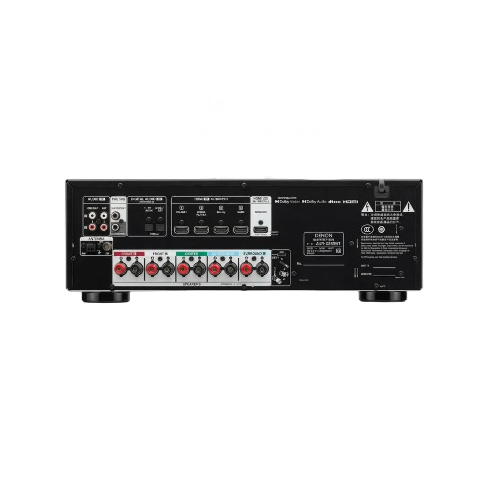 Denon AVR-X250BT 5.1-Channel 4K AV Receiver