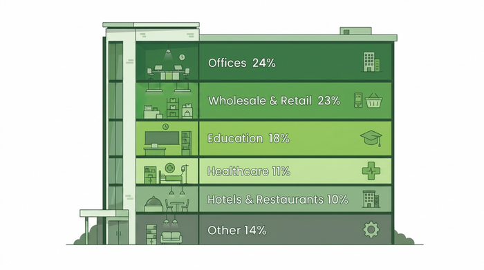 KNX energy saving climate automation