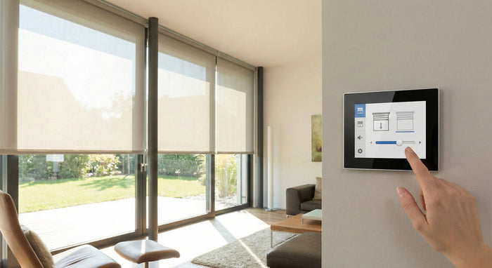 KNX motorised curtain and blind control