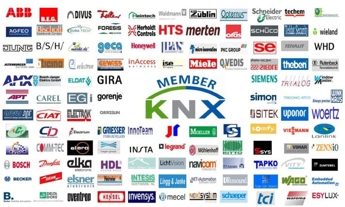 KNX certified devices from multiple manufacturers