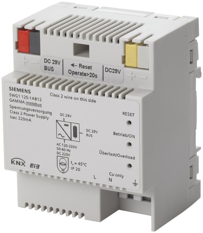 Siemens KNX bus coupler and power supply