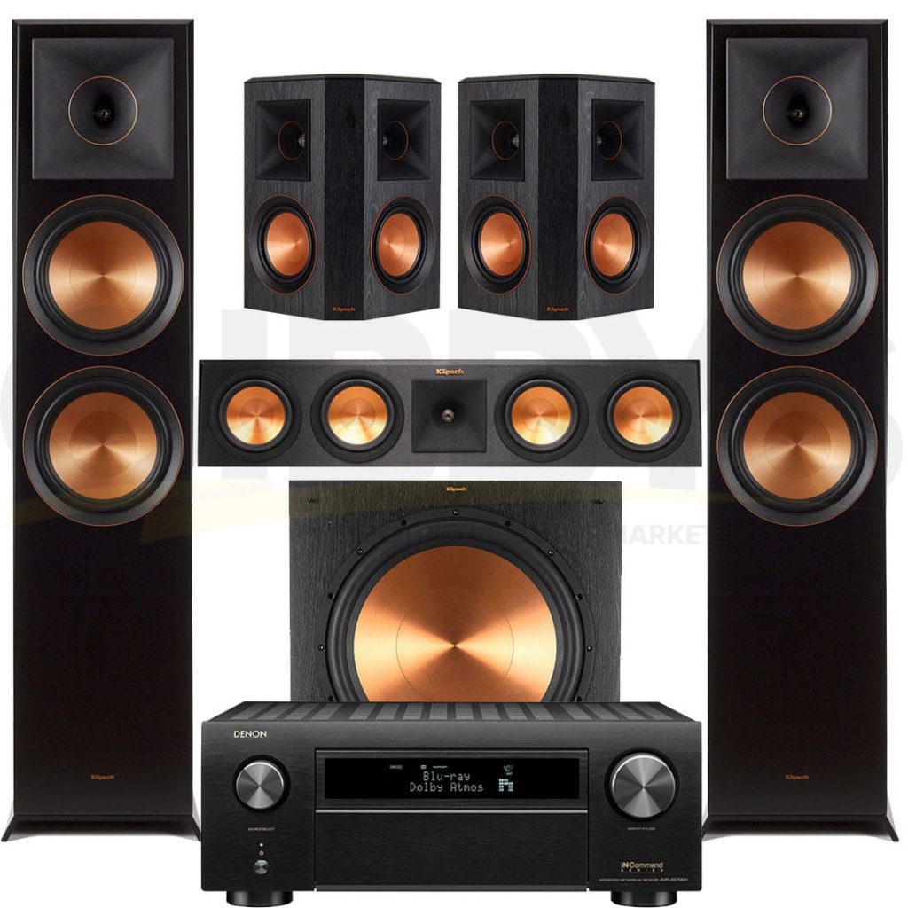 Klipsch 5.2 Customized Home theater System Set with Denon AVR-X3700H