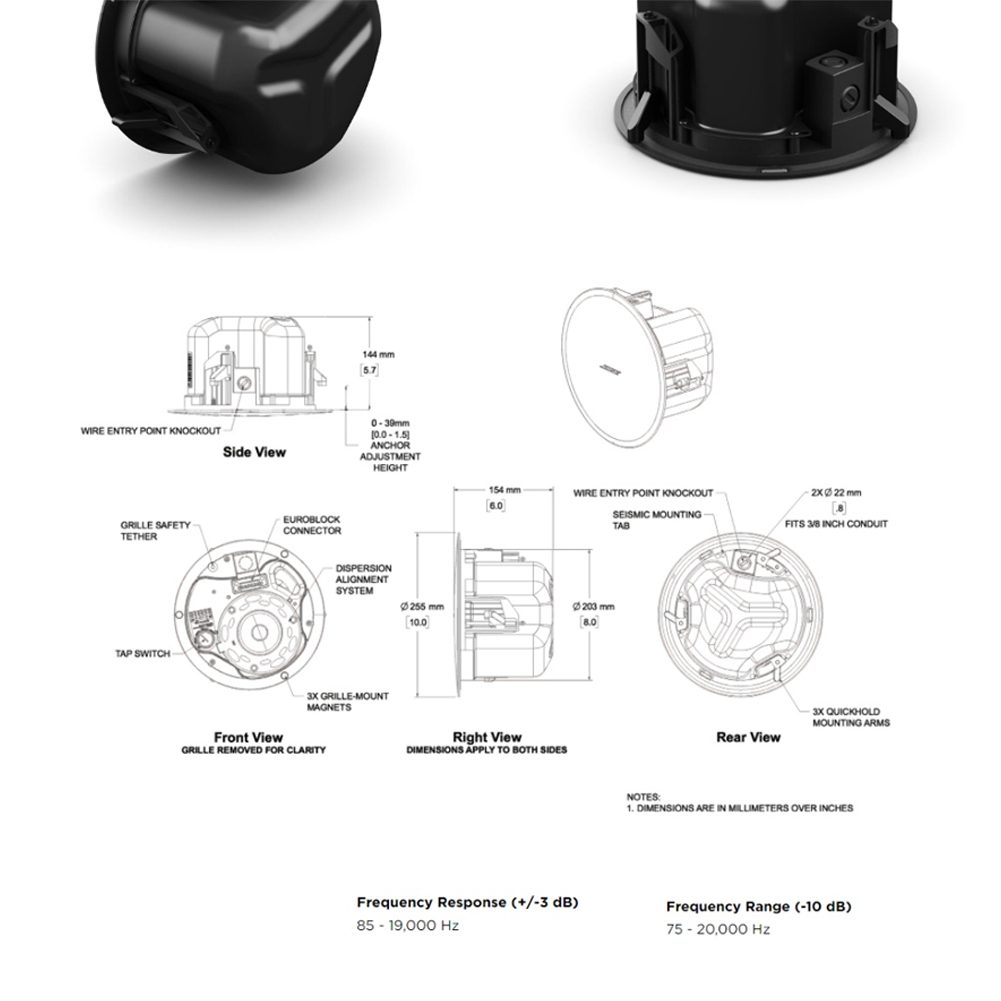 Bose DM3C in-ceiling loudspeaker 30W, 8ohms Pair