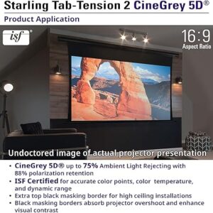 Elite Saker Tab-Tension CineGrey 5D Series ALR Screen, 16:9, Electric Roll Up Projector Screen, CineGrey, Standard Throw Projectors - Image 4